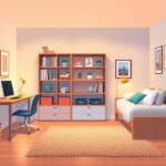 jak ustawić meble w małym pokoju młodzieżowym