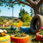 Co można zrobić z opony do ogrodu