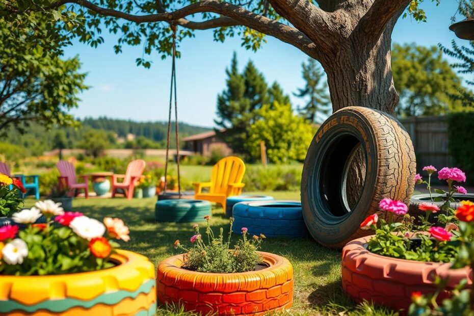 Co można zrobić z opony do ogrodu