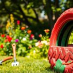 Czym pomalować oponę do ogrodu
