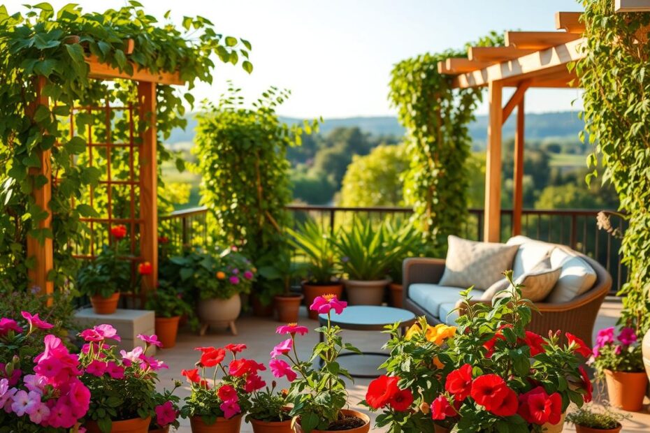Jak osłonić taras roślinami