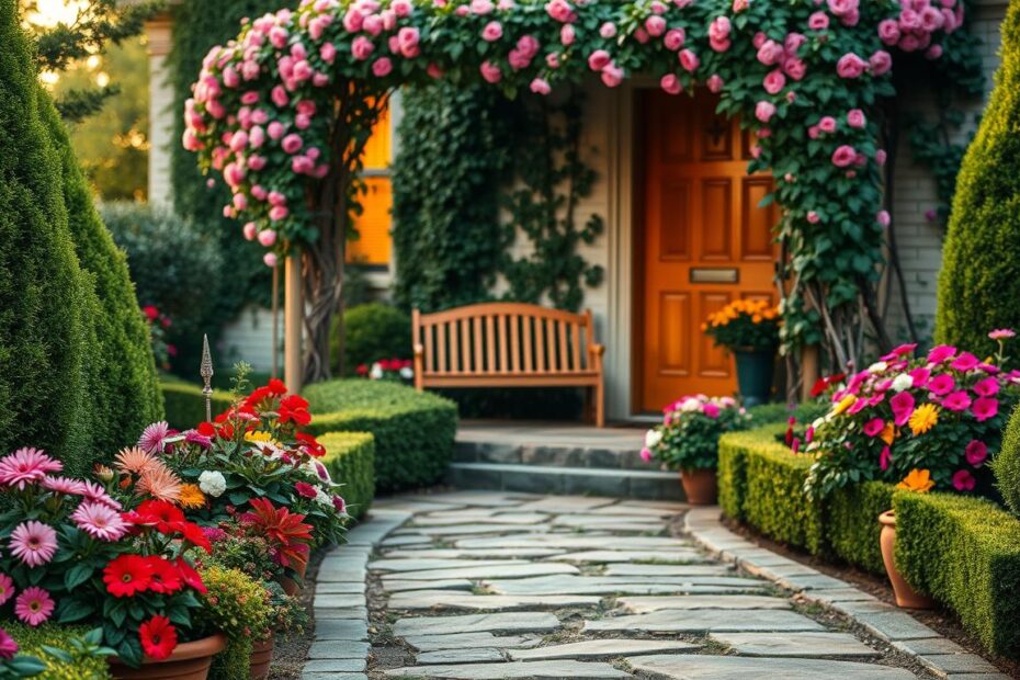 Jak urządzić ogród przed wejściem do domu