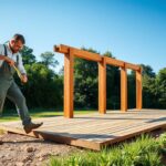 Jak zrobić taras drewniany na słupach