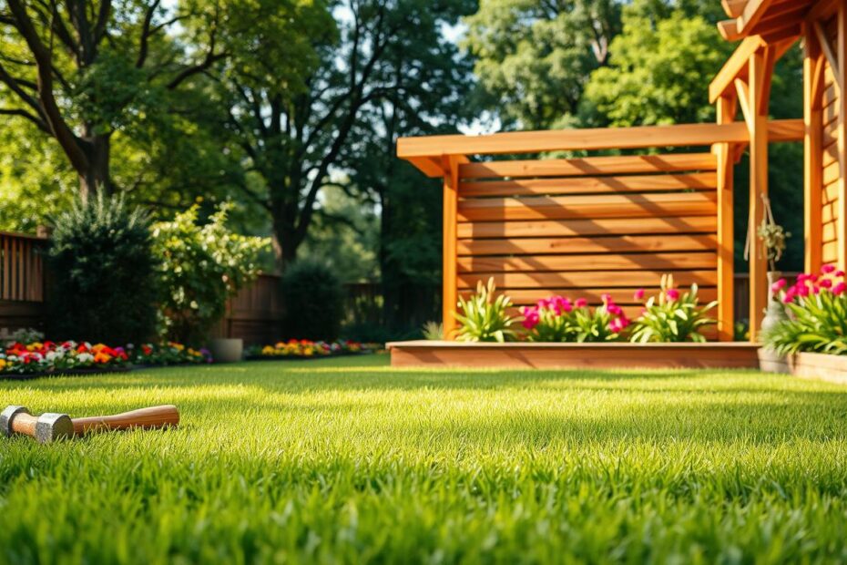 Jak zrobić taras na trawie