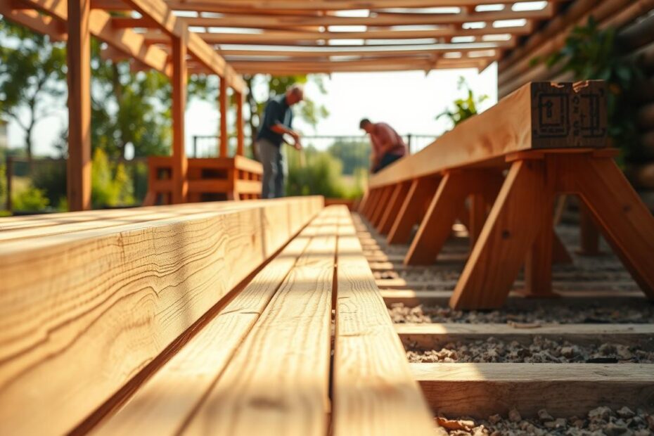 Jakie legary pod taras drewniany